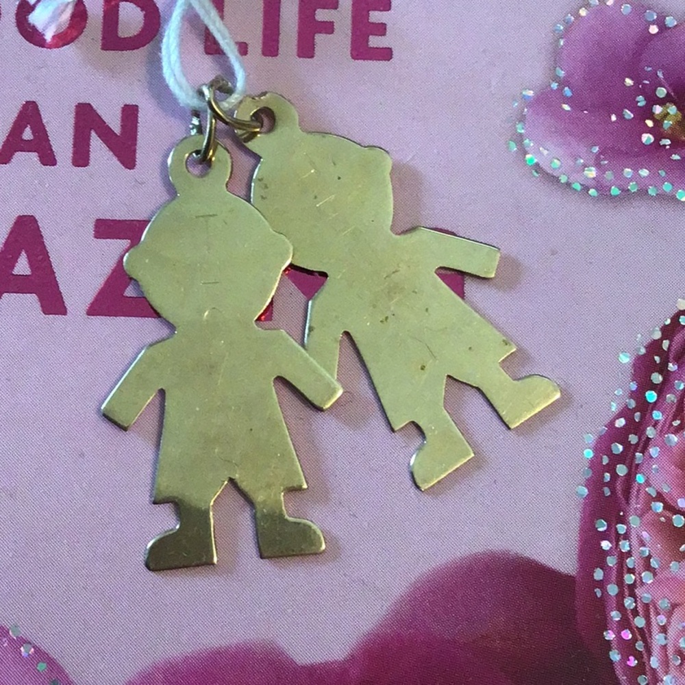 14k Gold brother charms